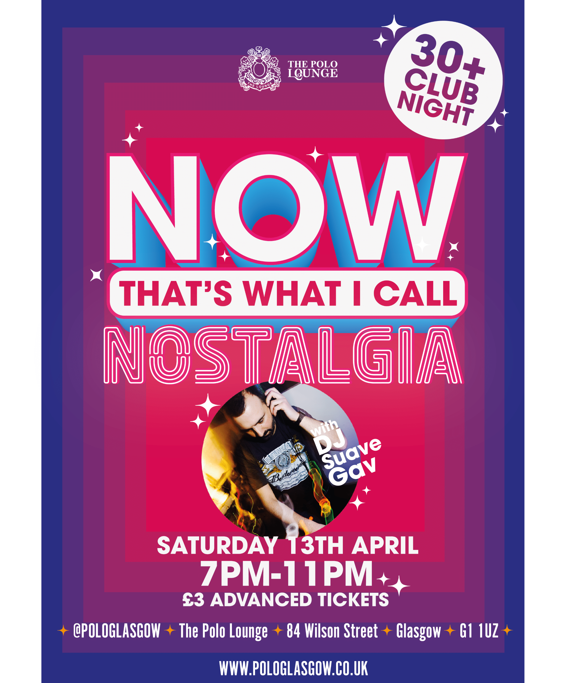 Now That’s What I Call Nostalgia! 30+ Club night